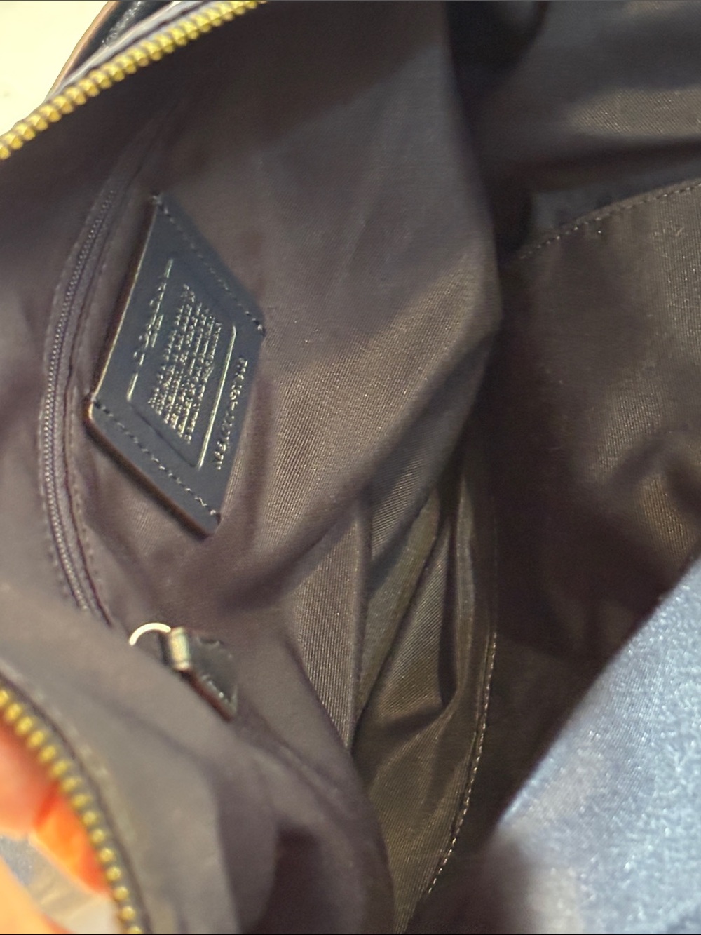Coach Nylon and Leather Blue Tote with Crossbody Strap - Picture 9 of 16